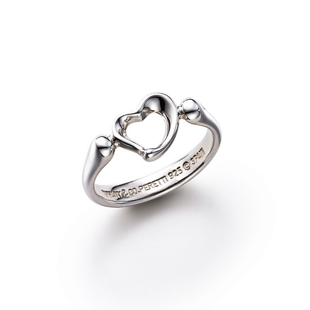Tiffany & Co. Open Heart Ring size 6